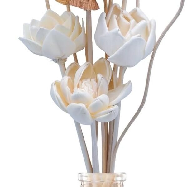 Floral Diffuser Reeds with Faux Dried Flowers