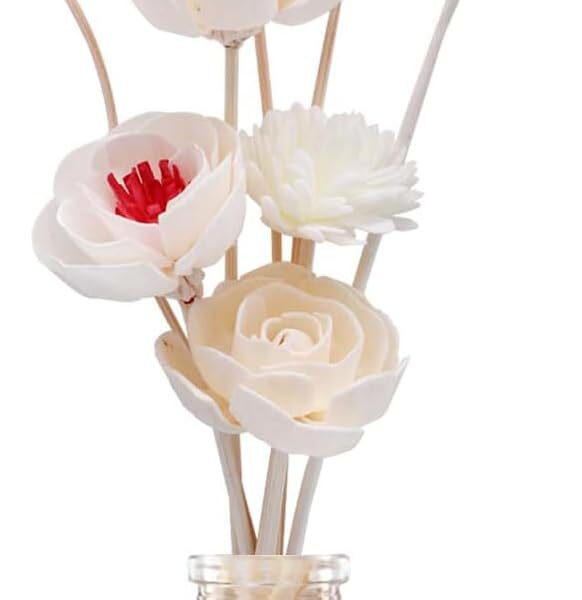 Floral Diffuser Sticks with Faux Dried Flowers