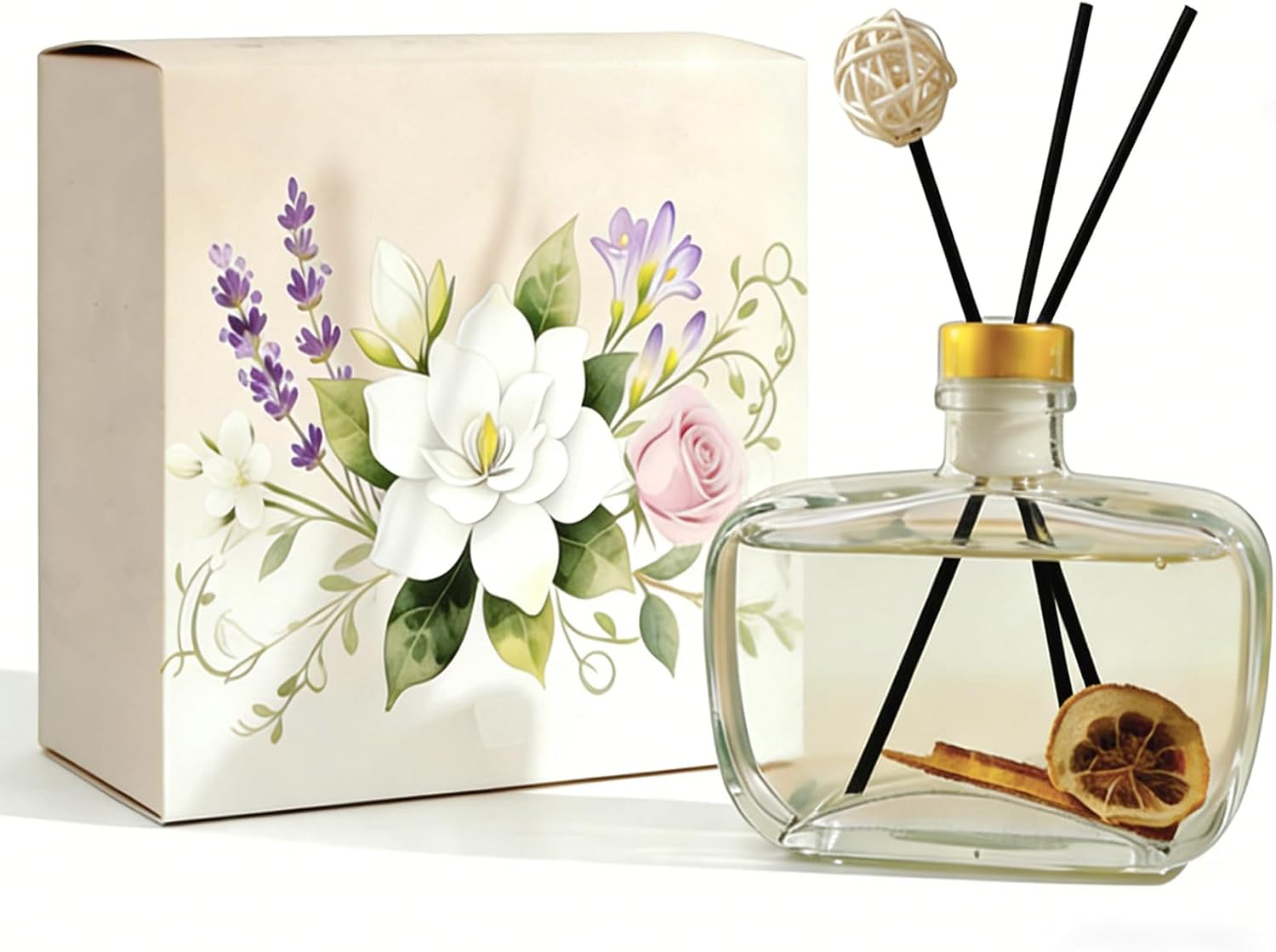 Lemon Scented Reed Diffuser Set, 100 ml