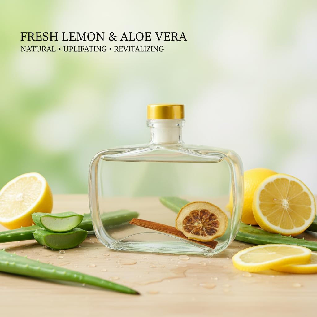 Lemon Scented Reed Diffuser Set, 100 ml - Image 2