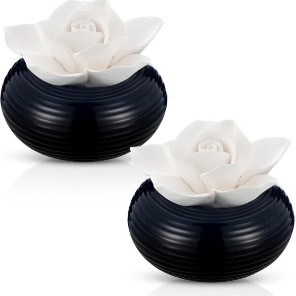 Porcelain Flower Passive Diffuser Set, 2-Piece