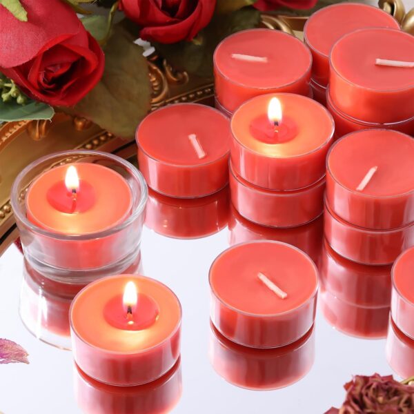 Rose Scented Tea Light Candles, 12-Pack