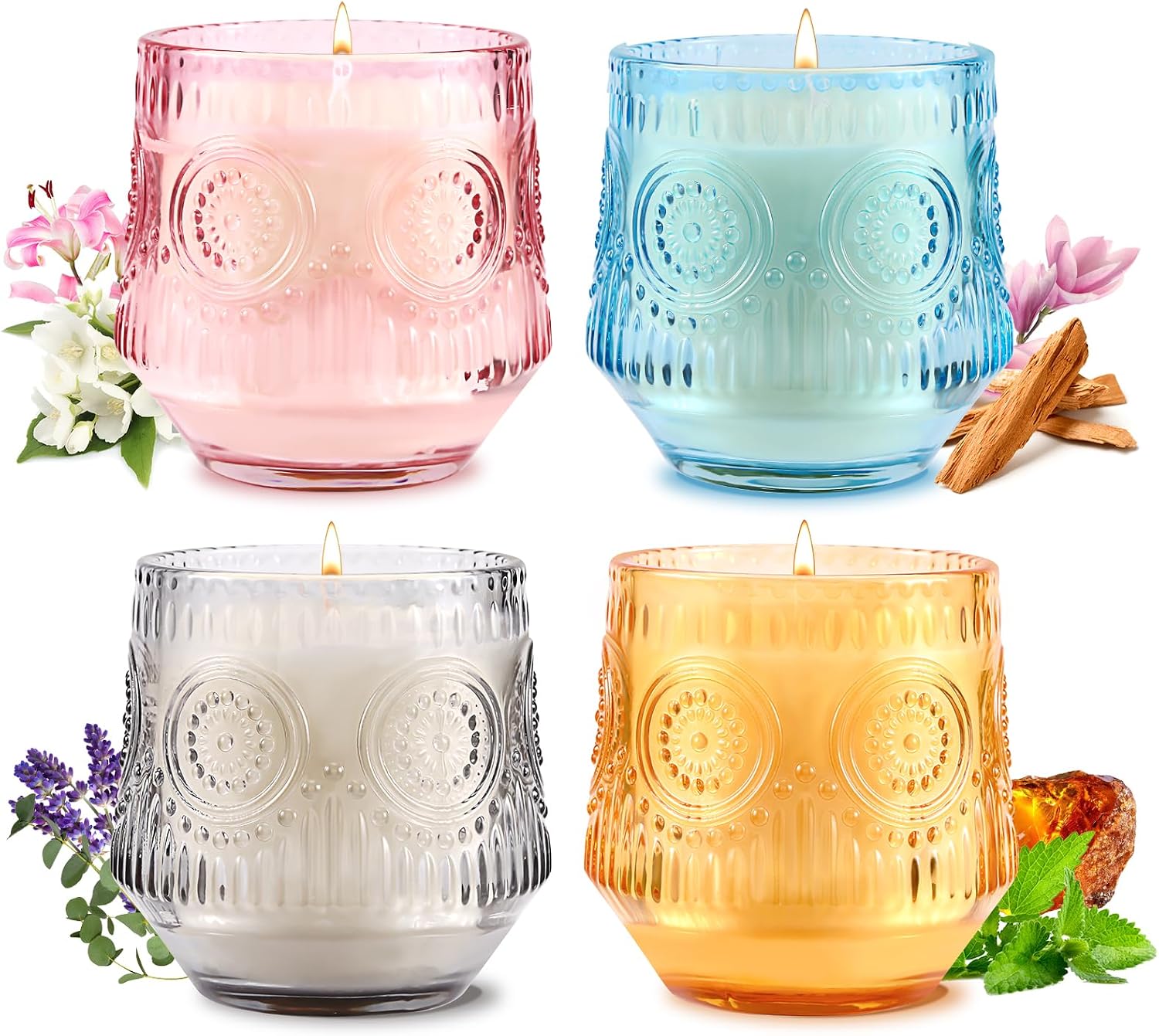 Four-Pack Soy Scented Candle Gift Set