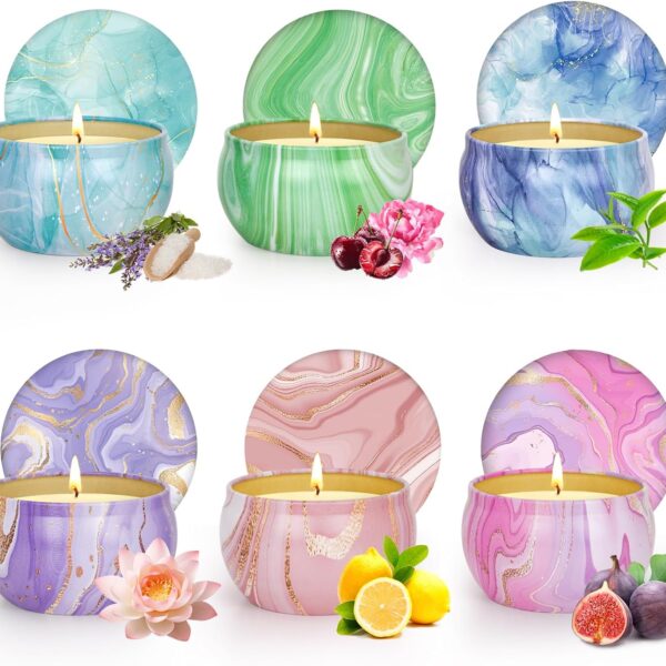 Six-Pack Soy Scented Candle Gift Set