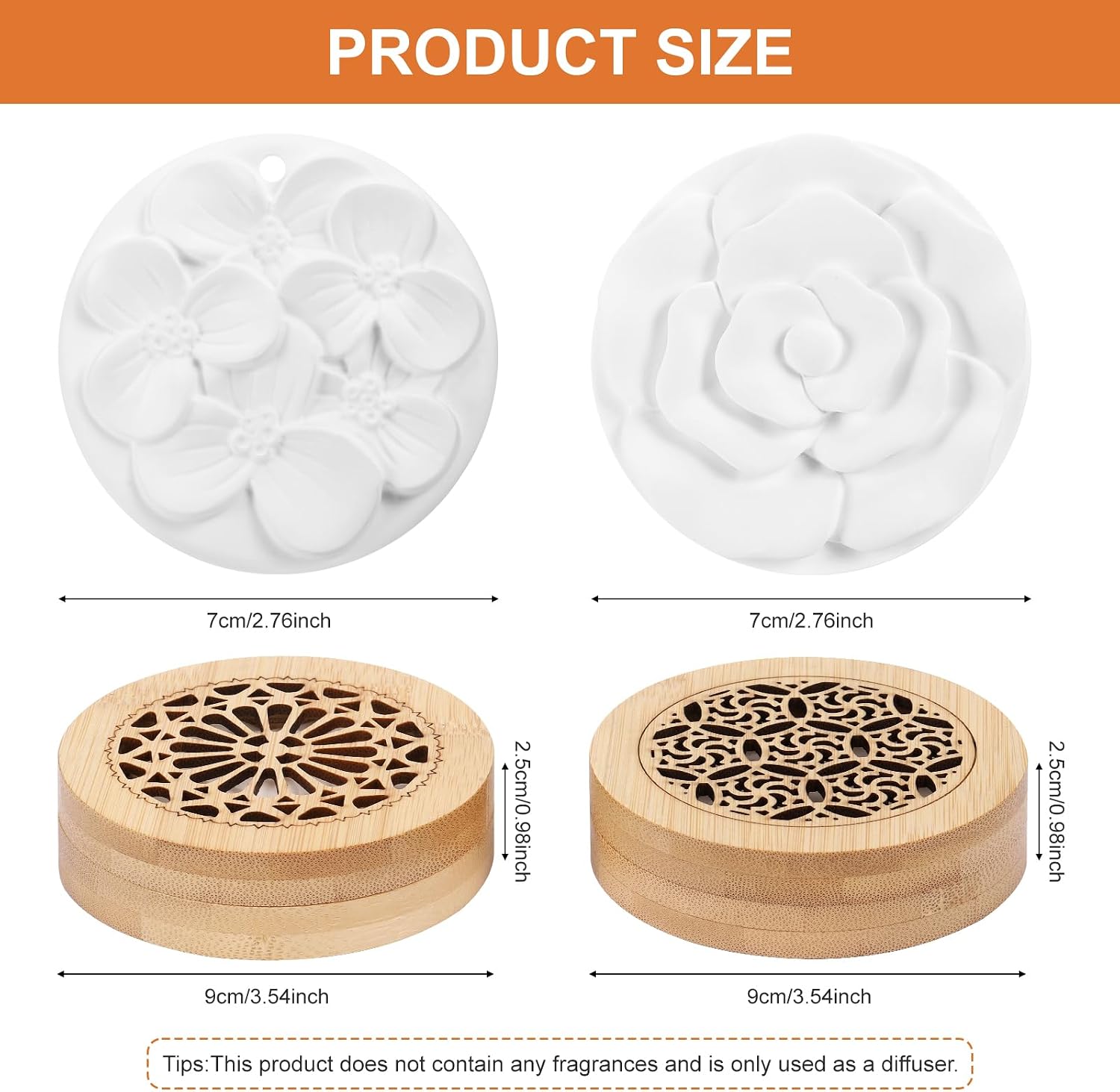 Two-Piece Stone Diffuser Set for Home or Car - Image 2