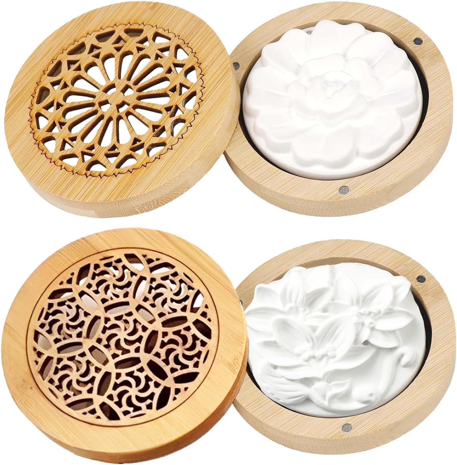 Four-Piece Passive Aroma Stone Diffuser Set