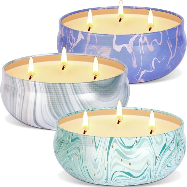 Large Lemongrass Soy Candles, 3-Pack, 9 oz