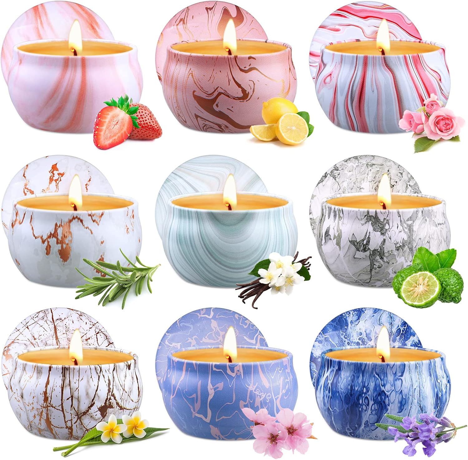 Small Soy Scented Candle Gift Set, 2.5 oz